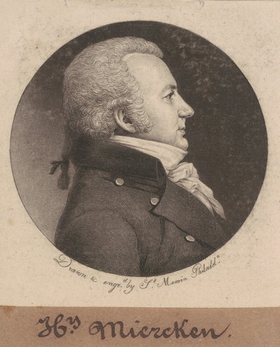 Henry Miercken af Charles B. J. Févret de Saint Mémin