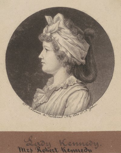 Jane Macomb Kennedy af Charles B. J. Févret de Saint Mémin