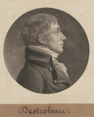 Jean Noel Destrehan af Charles B. J. Févret de Saint Mémin