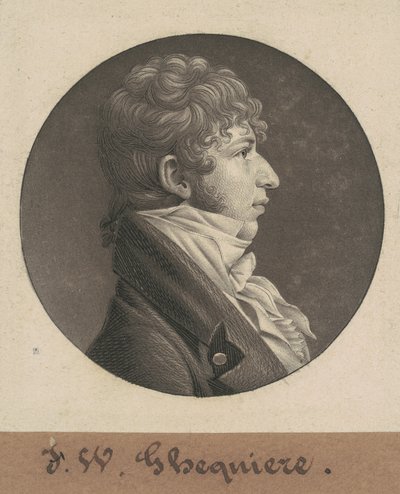 John Francis William Ghequiere af Charles B. J. Févret de Saint Mémin