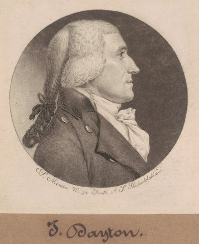 Jonathan Dayton af Charles B. J. Févret de Saint Mémin