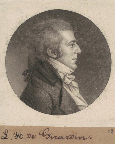 Louis Hue Girardin af Charles B. J. Févret de Saint Mémin