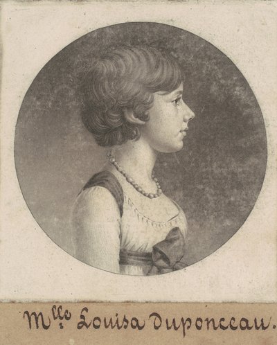 Louisa DuPonceau af Charles B. J. Févret de Saint Mémin