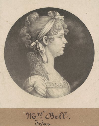 Mary Ann Walker Bell af Charles B. J. Févret de Saint Mémin