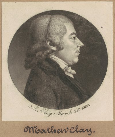Matthew Clay af Charles B. J. Févret de Saint Mémin
