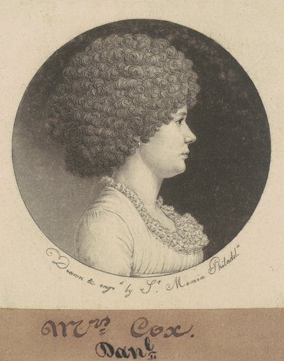 Fru Cox af Charles B. J. Févret de Saint Mémin