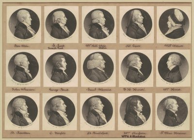 Saint-Mémin samling af portrætter, gruppe 11 af Charles B. J. Févret de Saint Mémin