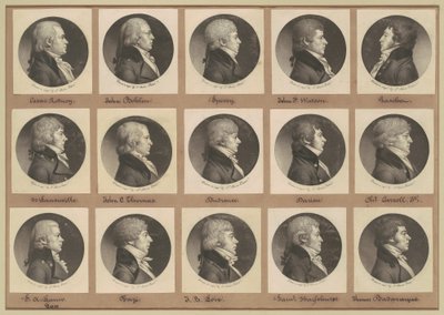 Saint-Mémin samling af portrætter, gruppe 14 af Charles B. J. Févret de Saint Mémin