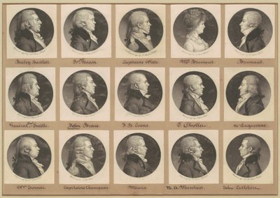 Saint-Mémin samling af portrætter, gruppe 16 af Charles B. J. Févret de Saint Mémin