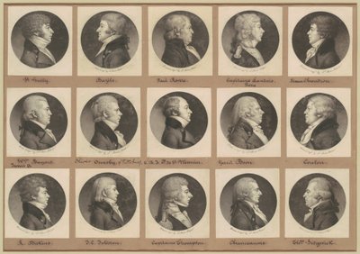 Saint-Mémin samling af portrætter, gruppe 18 af Charles B. J. Févret de Saint Mémin