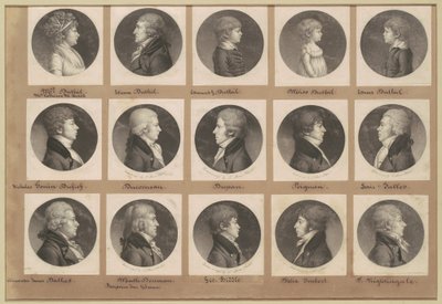Saint-Mémin samling af portrætter, gruppe 19 af Charles B. J. Févret de Saint Mémin