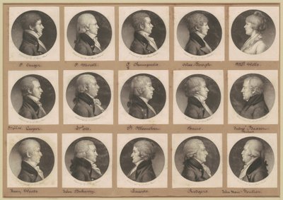 Saint-Mémin samling af portrætter, gruppe 21 af Charles B. J. Févret de Saint Mémin