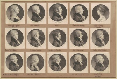 Saint-Mémin samling af portrætter, gruppe 23 af Charles B. J. Févret de Saint Mémin