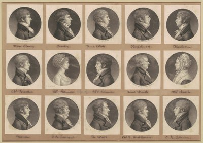 Saint-Mémin samling af portrætter, gruppe 25 af Charles B. J. Févret de Saint Mémin