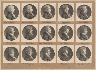 Saint-Mémin samling af portrætter, gruppe 26 af Charles B. J. Févret de Saint Mémin