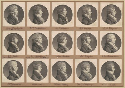 Saint-Mémin samling af portrætter, gruppe 29 af Charles B. J. Févret de Saint Mémin