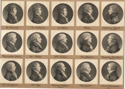 Saint-Mémin samling af portrætter, gruppe 31 af Charles B. J. Févret de Saint Mémin