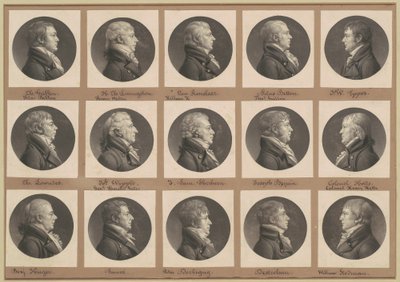 Saint-Mémin samling af portrætter, gruppe 32 af Charles B. J. Févret de Saint Mémin
