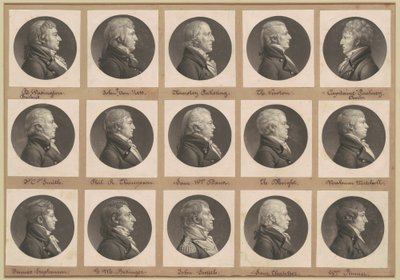 Saint-Mémin samling af portrætter, gruppe 33 af Charles B. J. Févret de Saint Mémin
