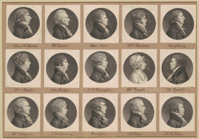 Saint-Mémin samling af portrætter, gruppe 35 af Charles B. J. Févret de Saint Mémin