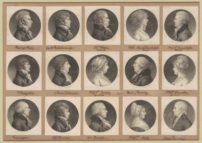 Saint-Mémin samling af portrætter, gruppe 36 af Charles B. J. Févret de Saint Mémin