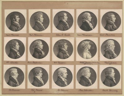 Saint-Mémin samling af portrætter, gruppe 38 af Charles B. J. Févret de Saint Mémin
