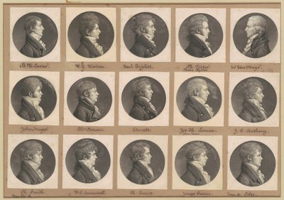 Saint-Mémin samling af portrætter, gruppe 41 af Charles B. J. Févret de Saint Mémin
