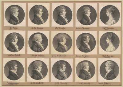 Saint-Mémin samling af portrætter, gruppe 42 af Charles B. J. Févret de Saint Mémin