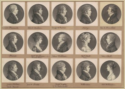 Saint-Mémin samling af portrætter, gruppe 43 af Charles B. J. Févret de Saint Mémin