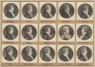 Saint-Mémin samling af portrætter, gruppe 45 af Charles B. J. Févret de Saint Mémin