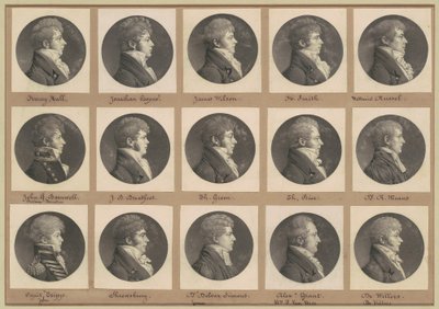 Saint-Mémin samling af portrætter, gruppe 46 af Charles B. J. Févret de Saint Mémin