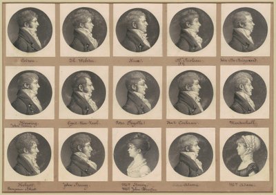 Saint-Mémin samling af portrætter, gruppe 47 af Charles B. J. Févret de Saint Mémin