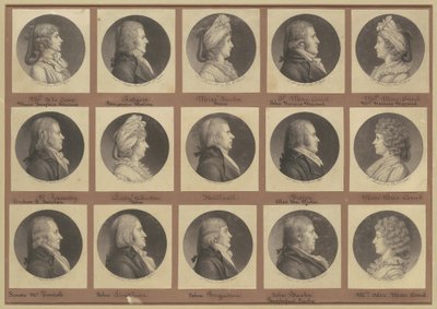 Saint-Mémin samling af portrætter, gruppe 4 af Charles B. J. Févret de Saint Mémin
