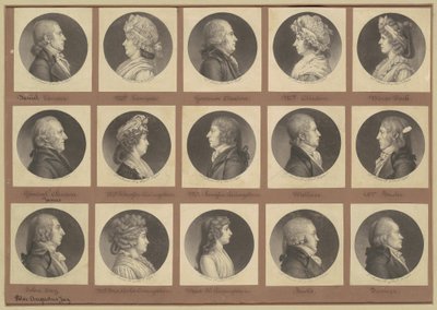 Saint-Mémin samling af portrætter, gruppe 5 af Charles B. J. Févret de Saint Mémin