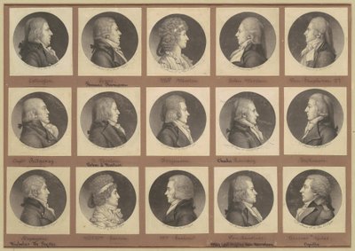 Saint-Mémin samling af portrætter, gruppe 6 af Charles B. J. Févret de Saint Mémin