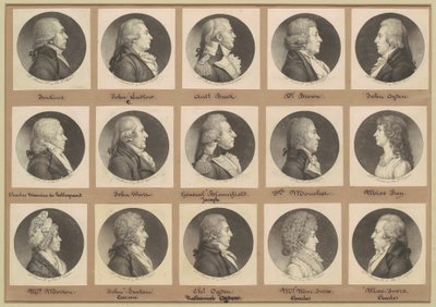Saint-Mémin samling af portrætter, gruppe 7 af Charles B. J. Févret de Saint Mémin