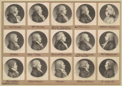 Saint-Mémin samling af portrætter, gruppe 8 af Charles B. J. Févret de Saint Mémin