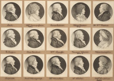 Saint-Mémin samling af portrætter, gruppe 9 af Charles B. J. Févret de Saint Mémin