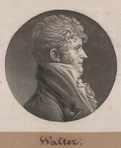 Samuel Purviance Walker af Charles B. J. Févret de Saint Mémin