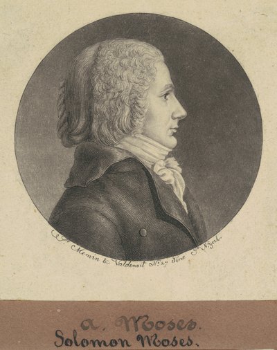 Salomon Moses af Charles B. J. Févret de Saint Mémin