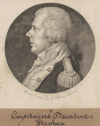 Stephen Decatur, Sr. af Charles B. J. Févret de Saint Mémin
