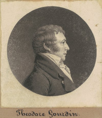 Theodore Gourdin af Charles B. J. Févret de Saint Mémin