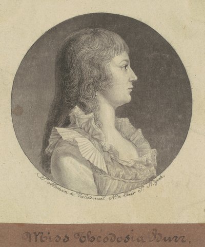 Theodosia Burr af Charles B. J. Févret de Saint Mémin