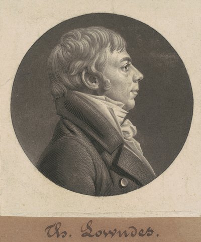Thomas Lowndes af Charles B. J. Févret de Saint Mémin