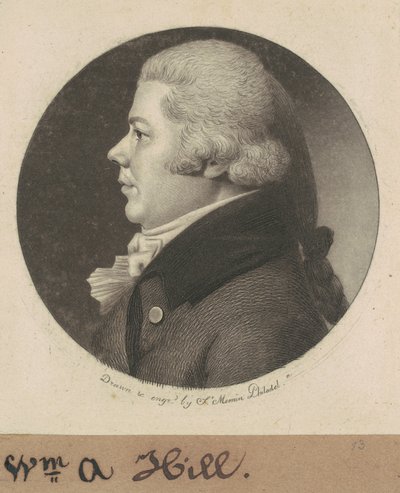 William Henry Hill af Charles B. J. Févret de Saint Mémin