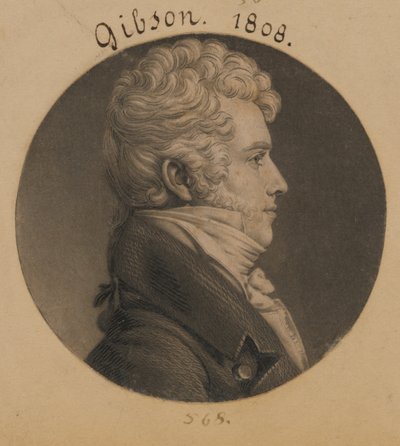 Alexander Gibson af Charles Balthazar Julien Févret de Saint-Mémin