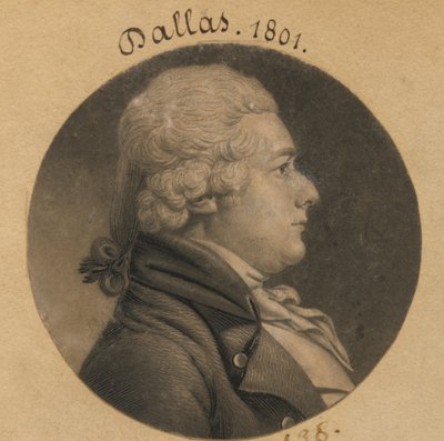 Alexander James Dallas af Charles Balthazar Julien Févret de Saint-Mémin