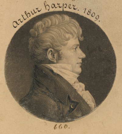 Arthur Harper af Charles Balthazar Julien Févret de Saint-Mémin