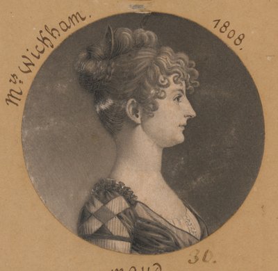 Elizabeth Selden McClurg Wickham af Charles Balthazar Julien Févret de Saint-Mémin