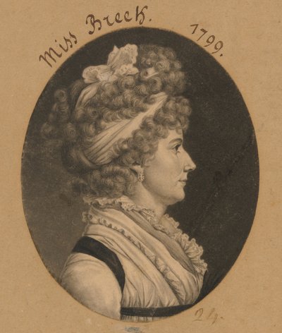 Hannah Breck af Charles Balthazar Julien Févret de Saint-Mémin